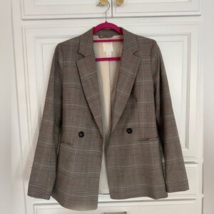 Women's Plaid Blazer